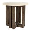 Classic Home Aspen Solid Wood Round End Table Clearance