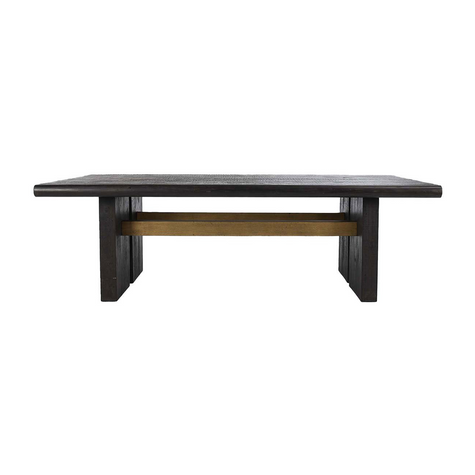 Classic Home Larson Solid Wood Rectangle Dining Table Clearance