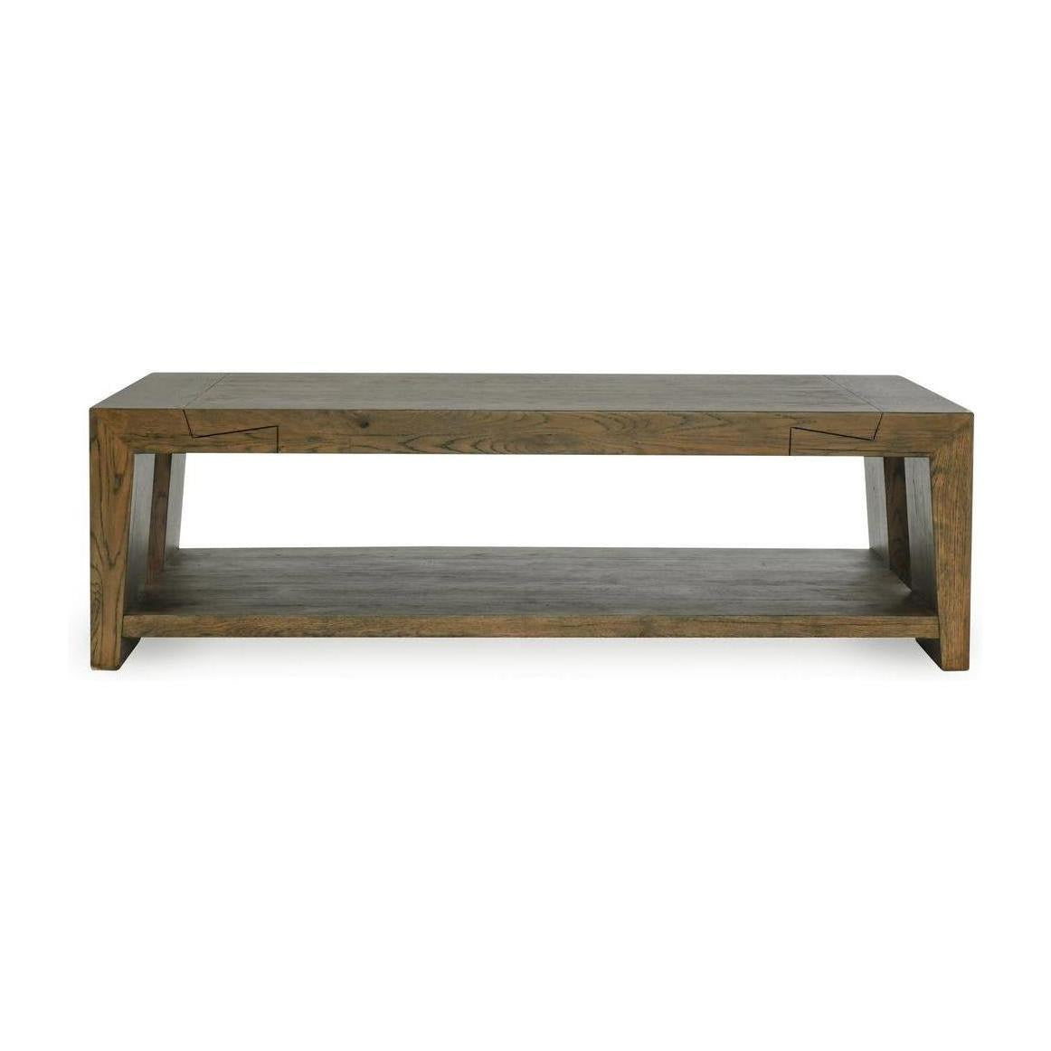 Classic Home Troy Solid Wood Rectangle Coffee Table