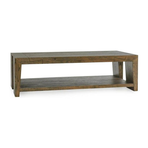 Classic Home Troy Solid Wood Rectangle Coffee Table