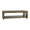 Classic Home Troy Solid Wood Rectangle Coffee Table