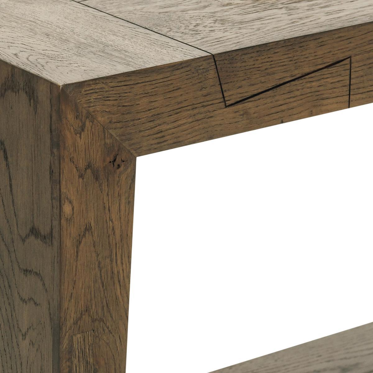 Classic Home Troy Solid Wood Rectangle Console Table