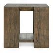 Classic Home Troy Solid Wood Square End Table