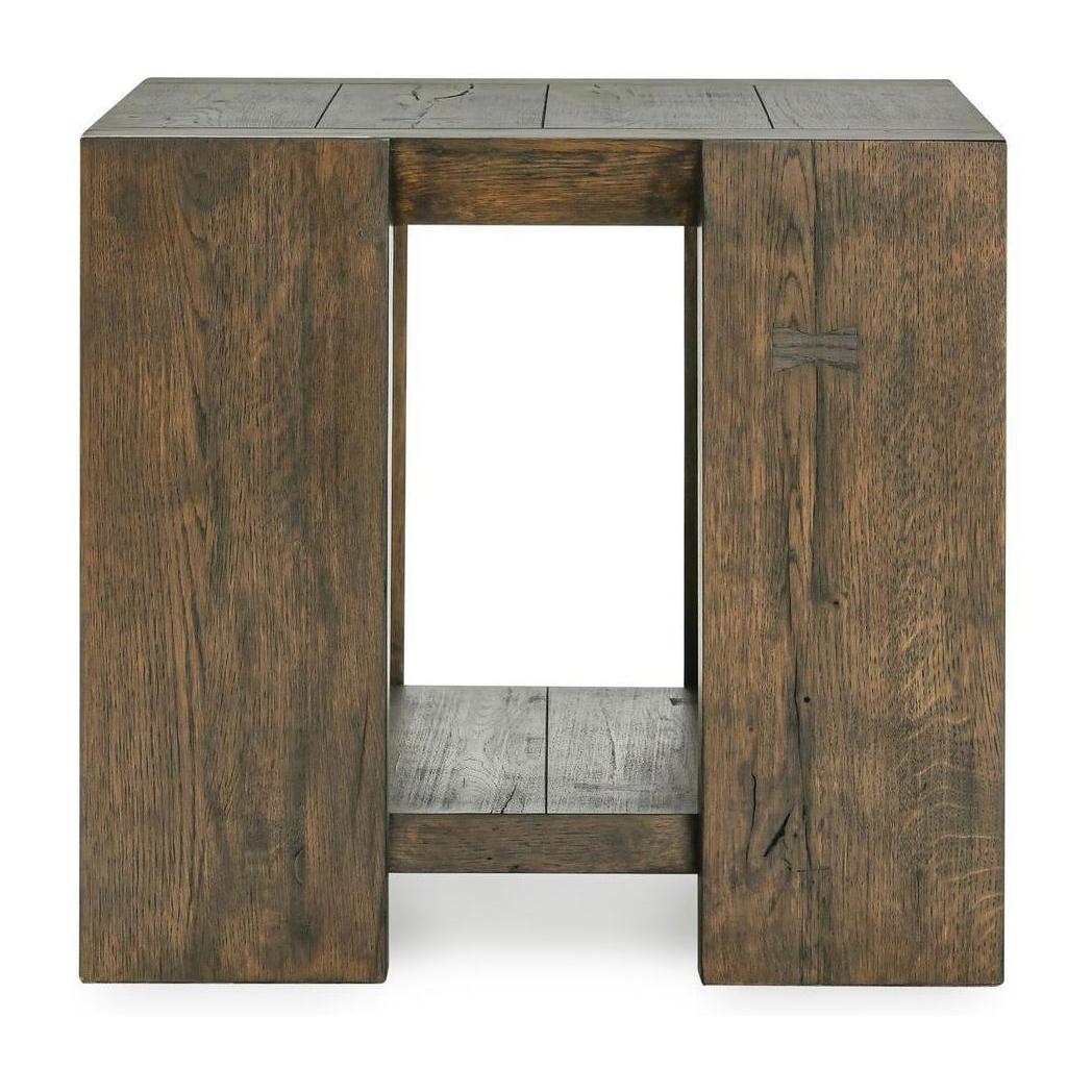 Classic Home Troy Solid Wood Square End Table