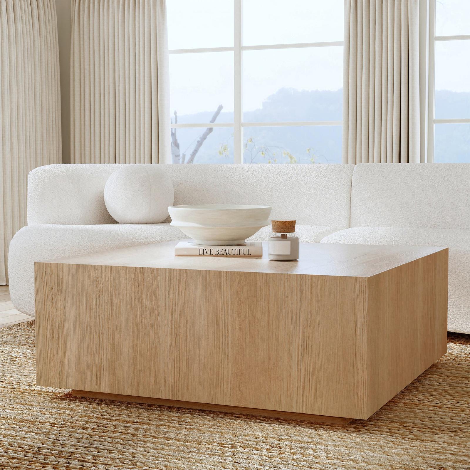 Classic Home Layne Coffee Table with Casters