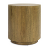 Classic Home Layne Solid Wood Round End Table LTS
