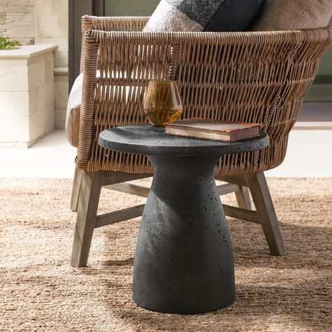 Classic Home Collins Outdoor Round Accent Table