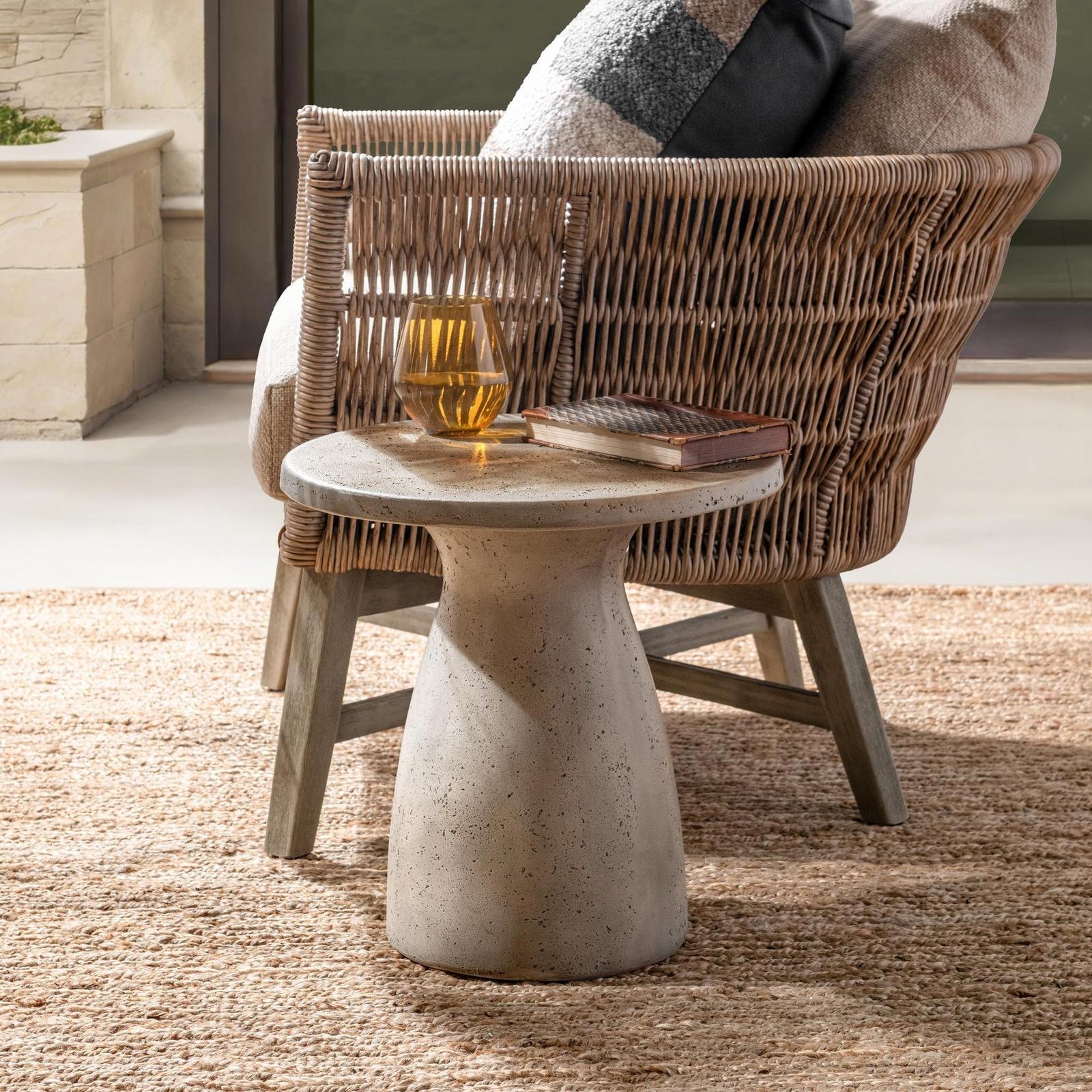 Classic Home Collins Outdoor Round Accent Table