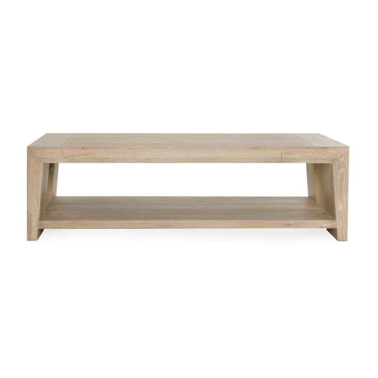 Classic Home Troy Solid Wood Rectangle Coffee Table