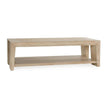 Classic Home Troy Solid Wood Rectangle Coffee Table
