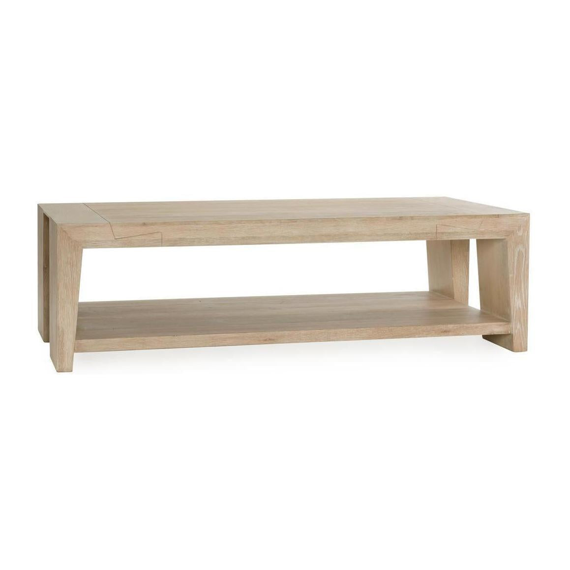 Classic Home Troy Solid Wood Rectangle Coffee Table
