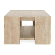 Classic Home Troy Solid Wood Rectangle Coffee Table