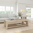 Classic Home Troy Solid Wood Rectangle Coffee Table
