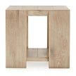 Classic Home Troy Solid Wood Square End Table