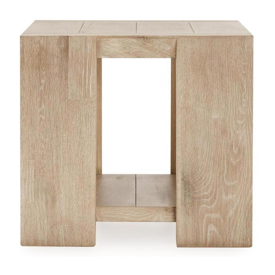 Classic Home Troy Solid Wood Square End Table