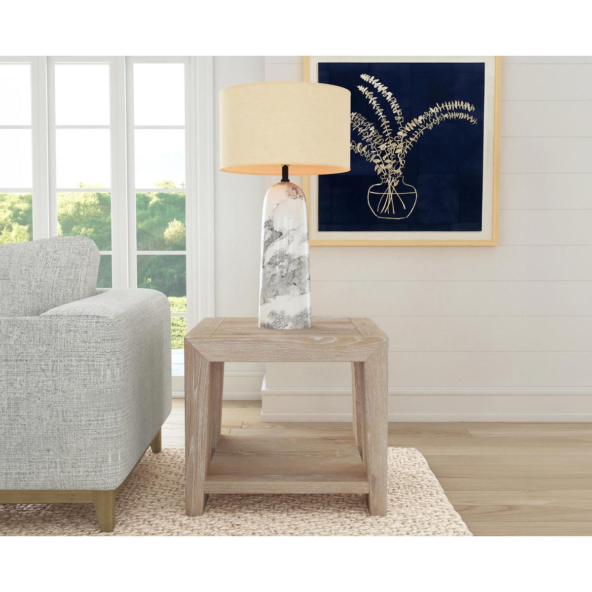 Classic Home Troy Solid Wood Square End Table