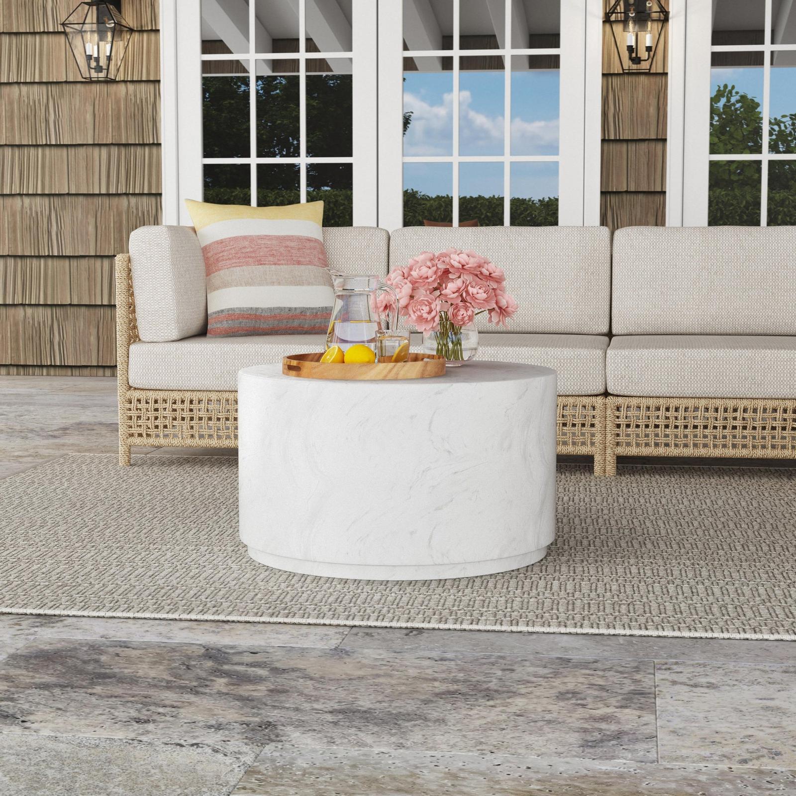 Classic Home Arlette Outdoor Coffee Table Clearance