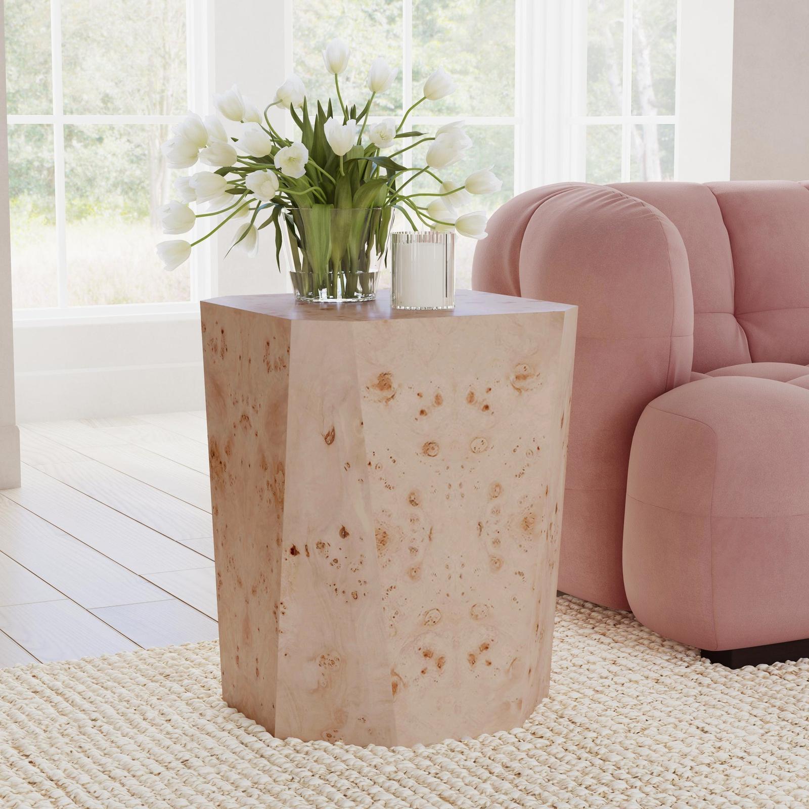 Classic Home Avena Solid Wood Square End Table LTS