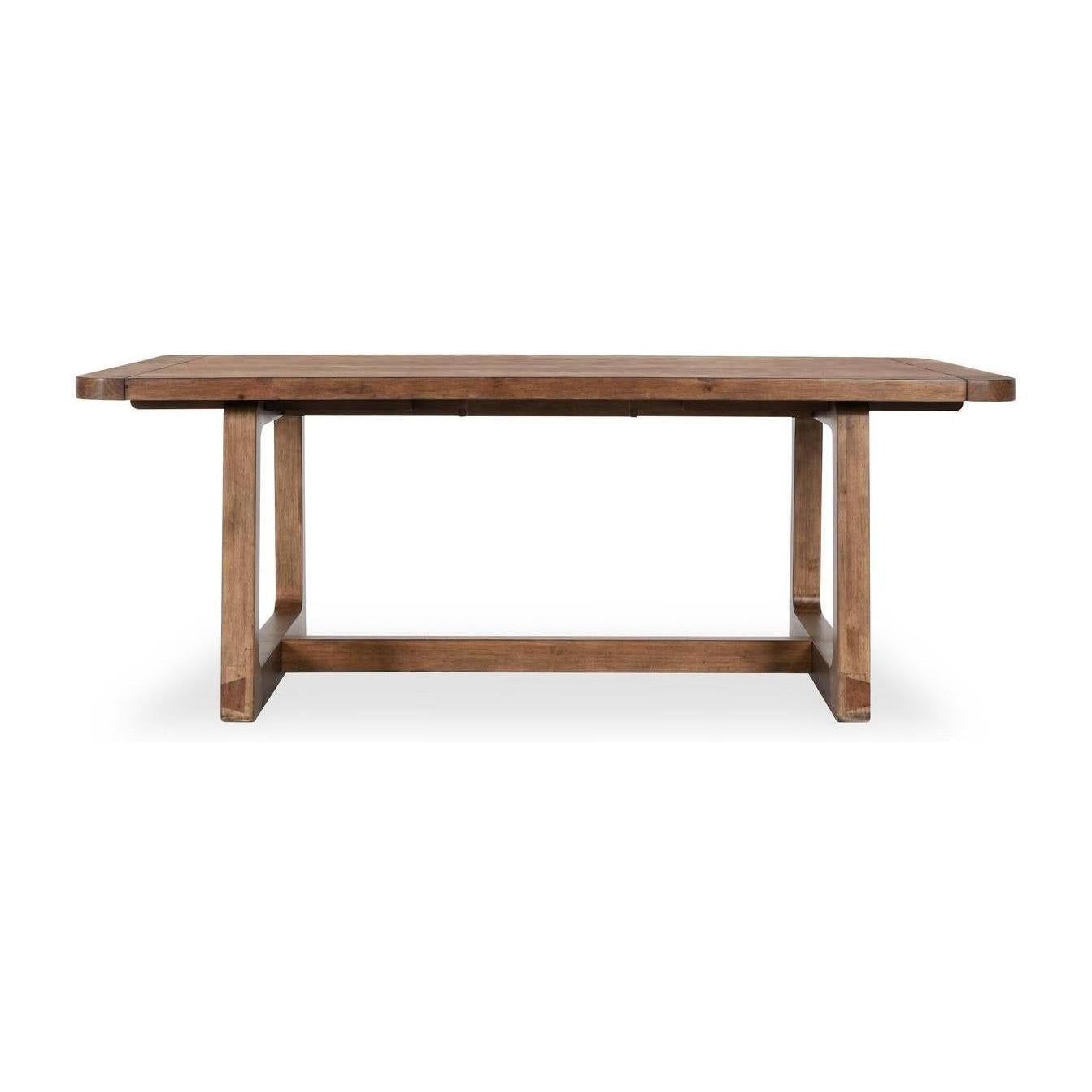 Classic Home Lyra Pine Wood 80-110" Extension Dining Table