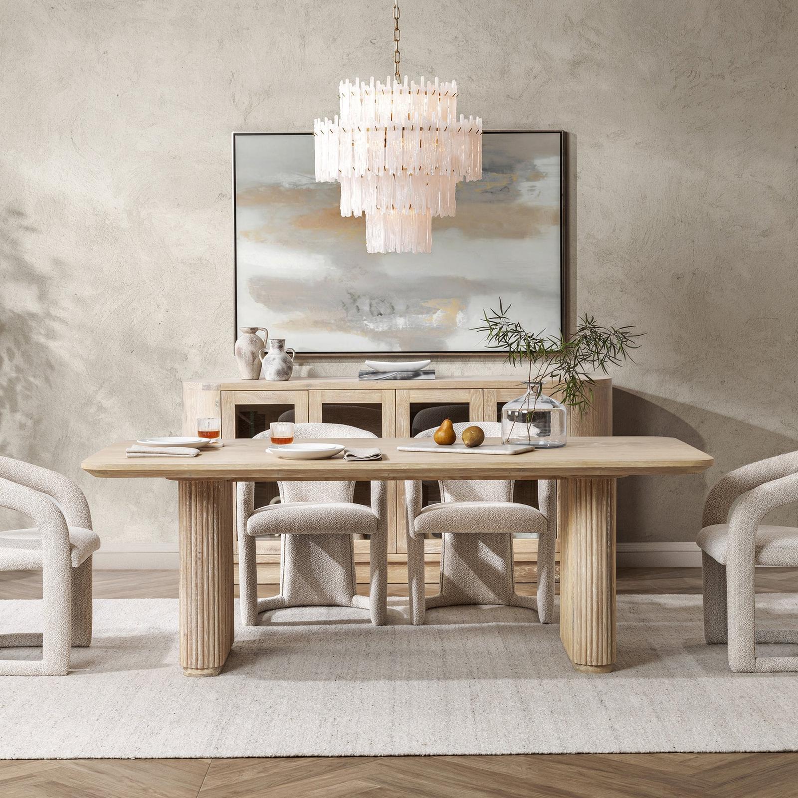 Classic Home Vander Solid Wood Rectangle Dining Table