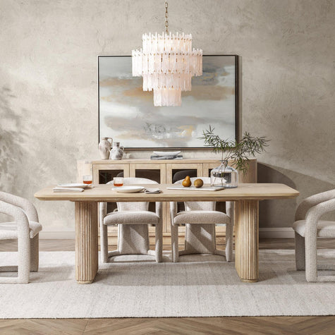 Classic Home Vander Solid Wood Rectangle Dining Table