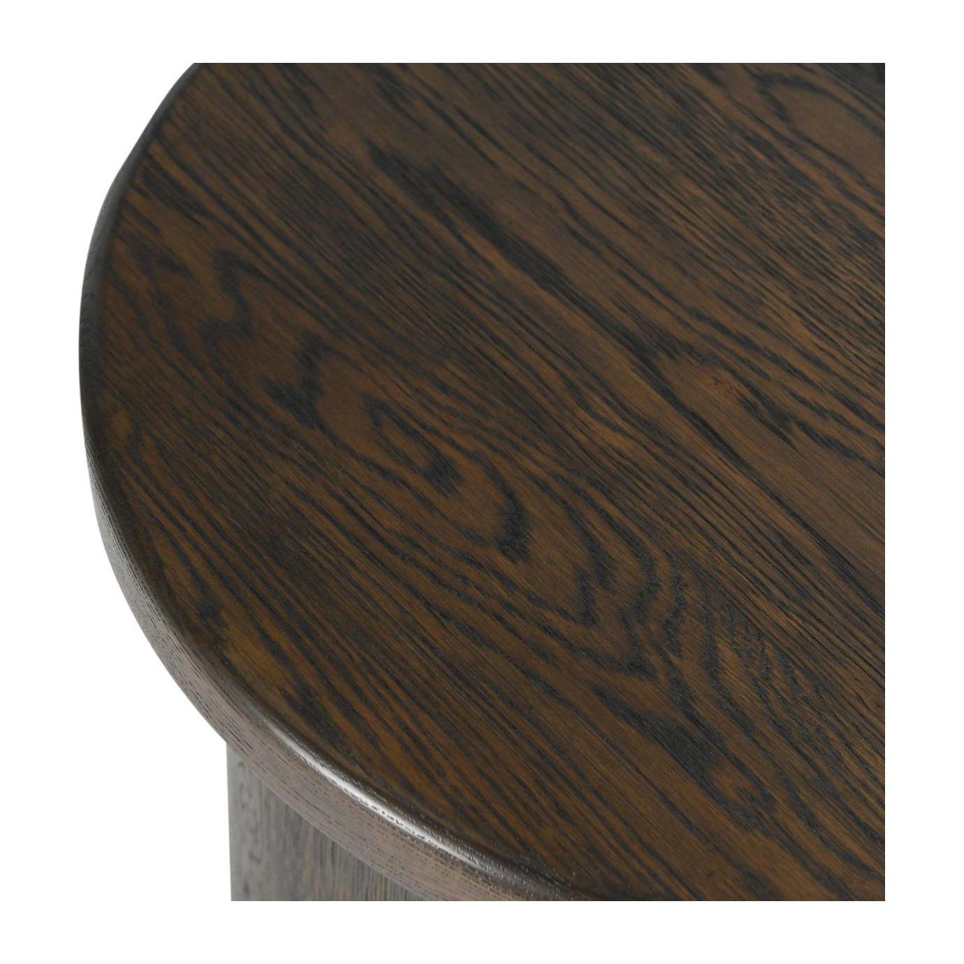 Classic Home Runa Solid Wood Round End Table