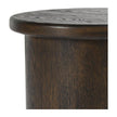 Classic Home Runa Solid Wood Round End Table