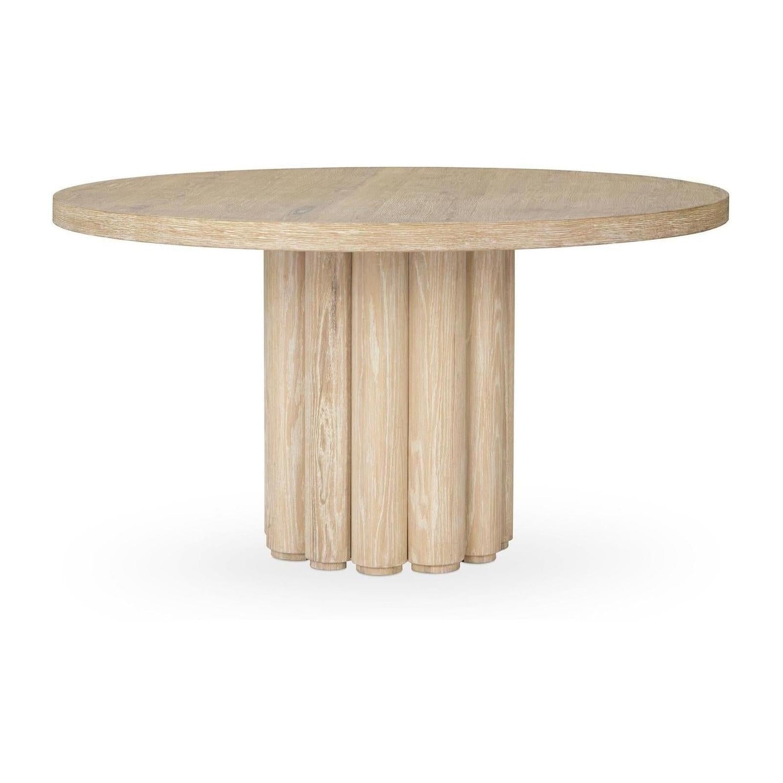 Classic Home Tiber Solid Wood Round Dining Table