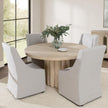 Classic Home Tiber Solid Wood Round Dining Table
