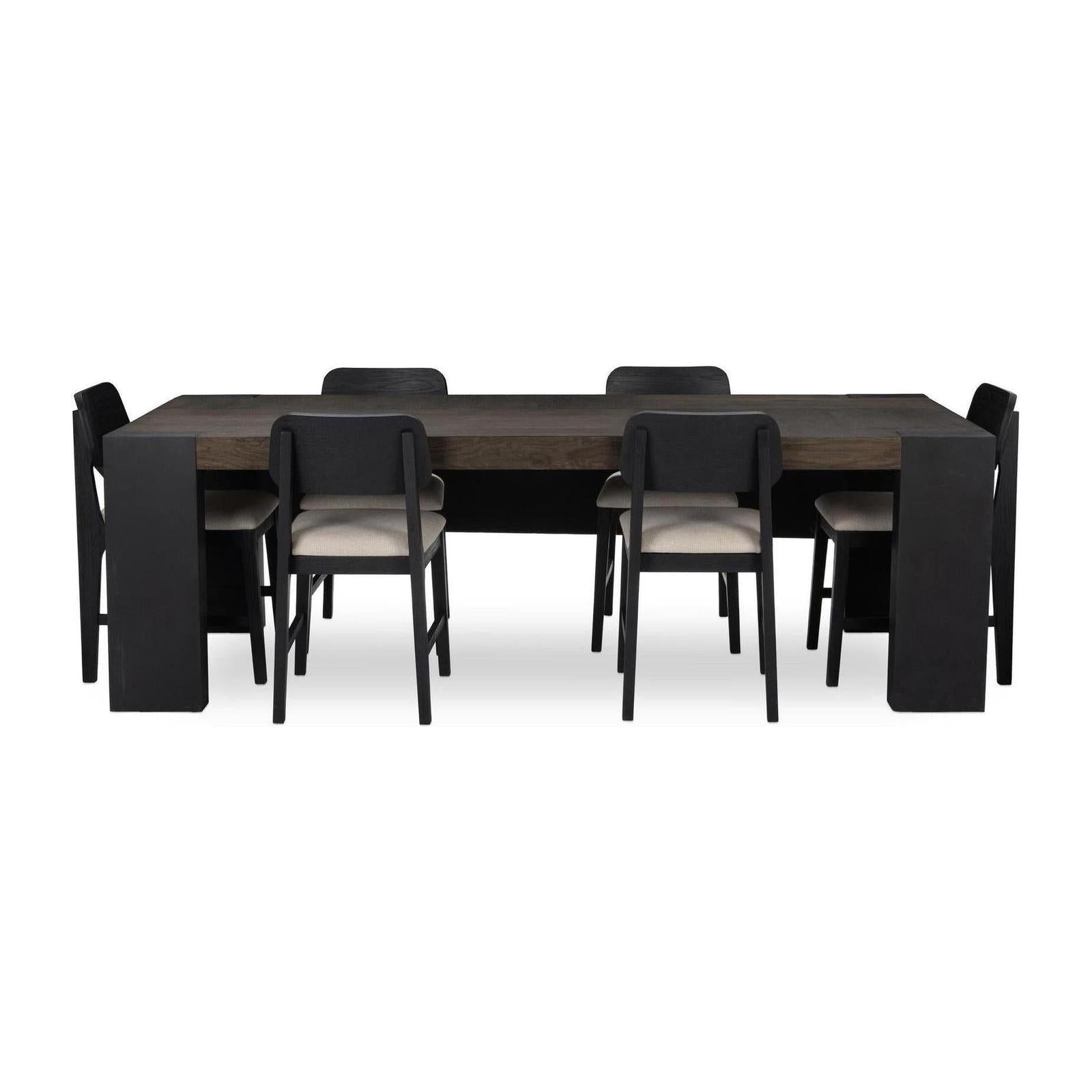 Classic Home Deaven Solid Wood Rectangle Dining Table Clearance