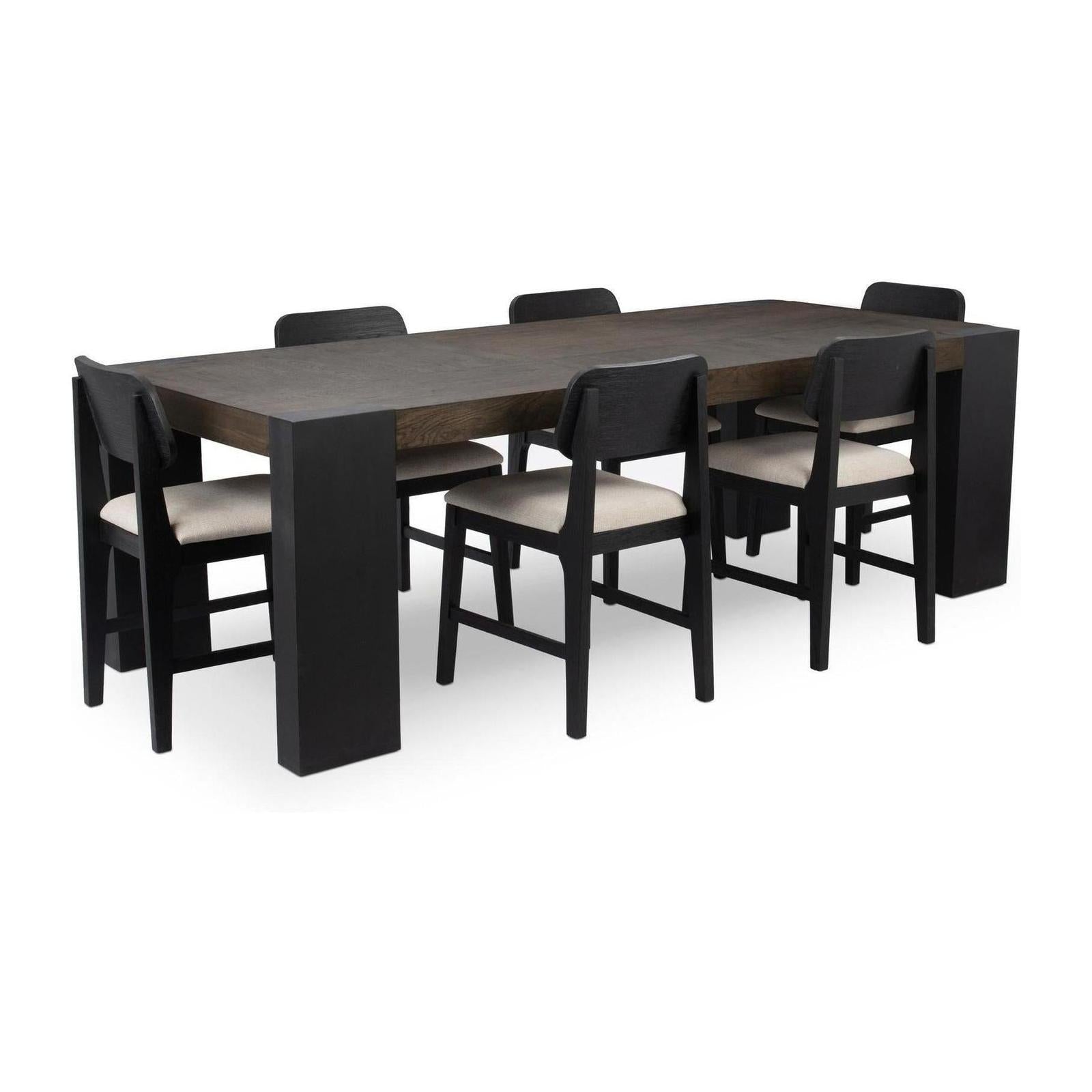 Classic Home Deaven Solid Wood Rectangle Dining Table Clearance