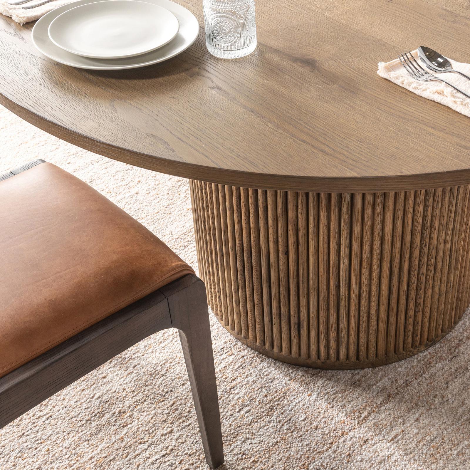 Classic Home Vander Solid Wood Round Dining Table