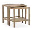 Classic Home Devin Solid Wood Nesting Accent Tables