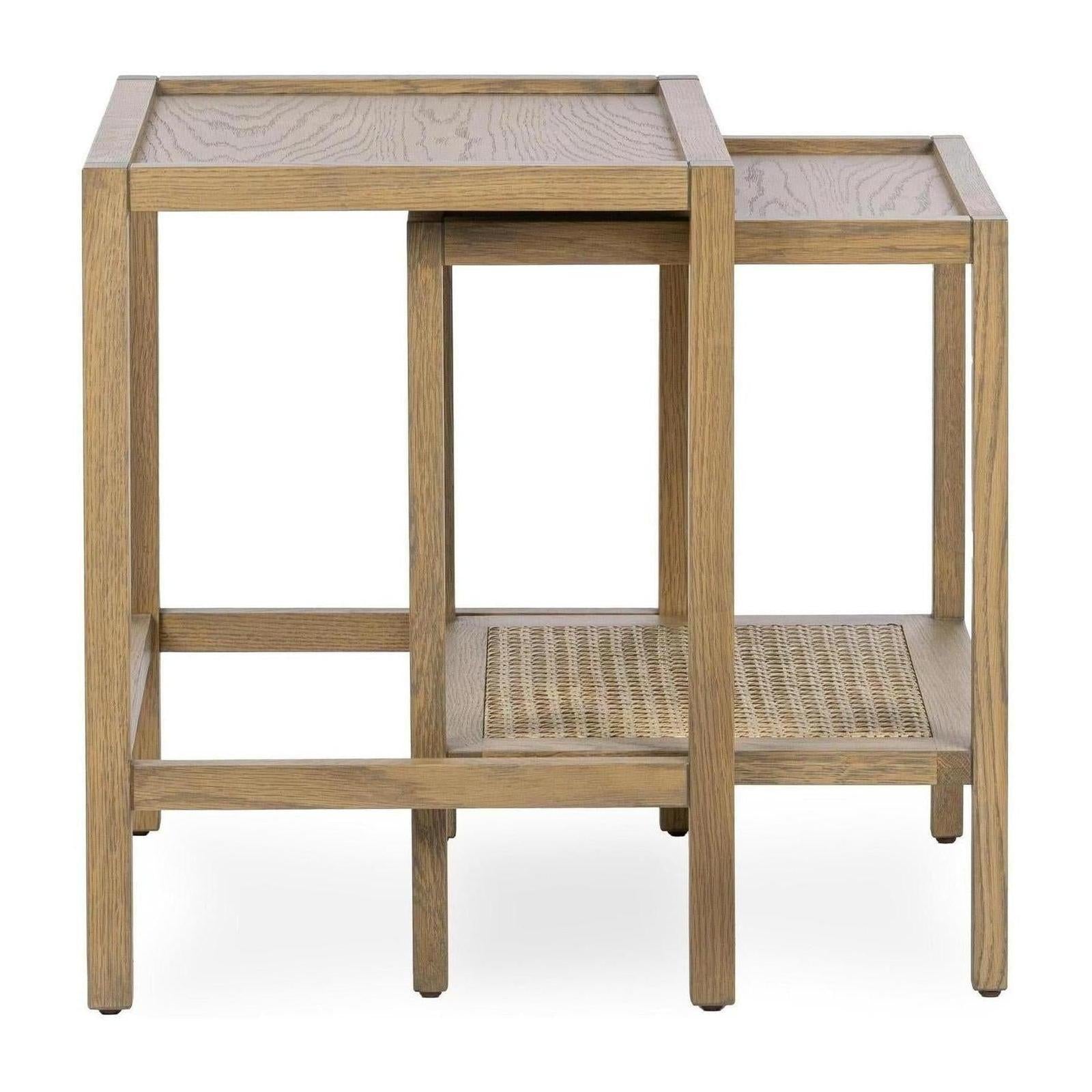 Classic Home Devin Solid Wood Nesting Accent Tables