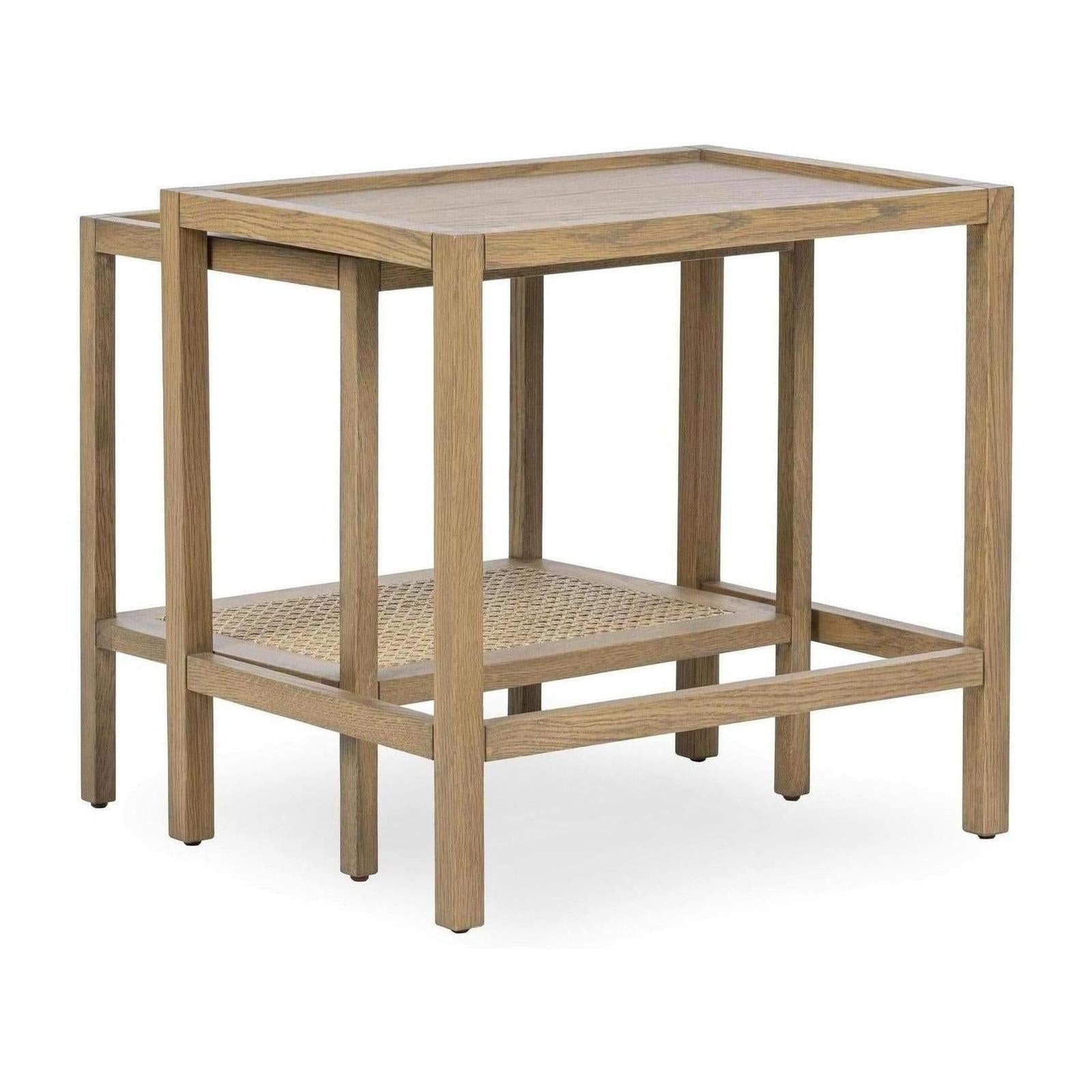 Classic Home Devin Solid Wood Nesting Accent Tables