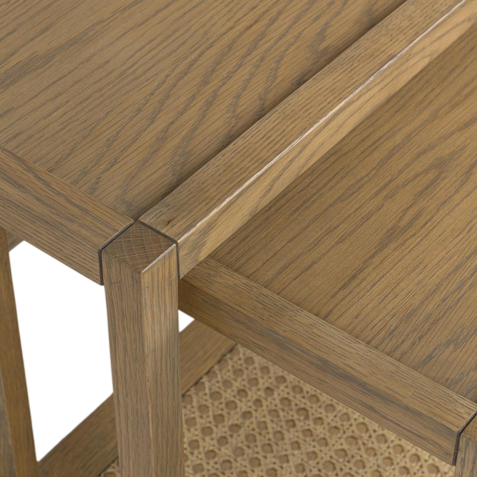 Classic Home Devin Solid Wood Nesting Accent Tables