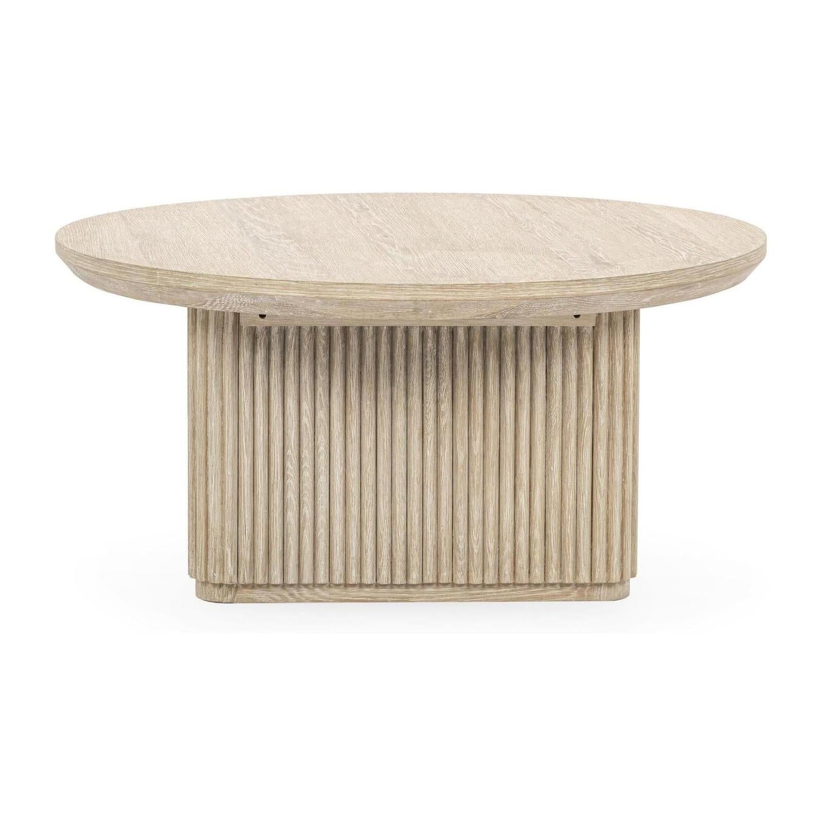 Classic Home Vander Solid Wood Round Coffee Table