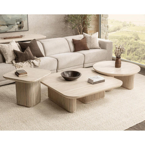 Classic Home Vander Solid Wood Round Coffee Table