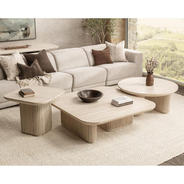 Classic Home Vander Solid Wood Round Coffee Table