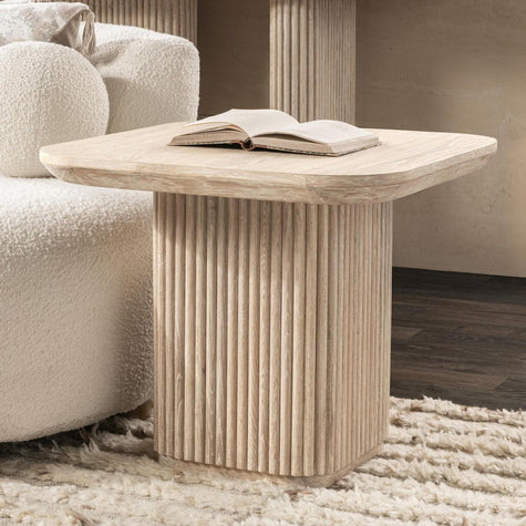 Classic Home Vander Solid Wood Square End Table