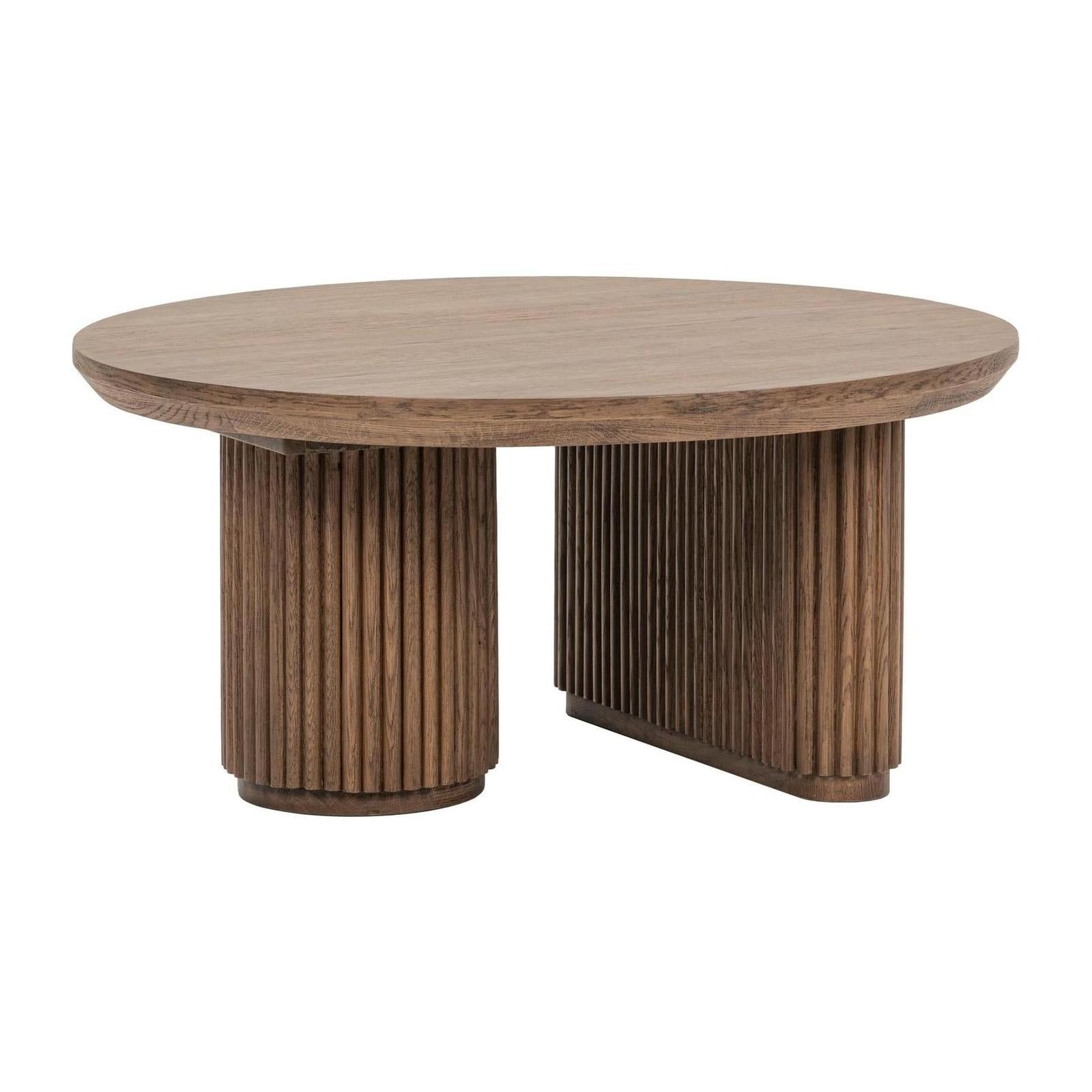 Classic Home Vander Solid Wood Round Coffee Table