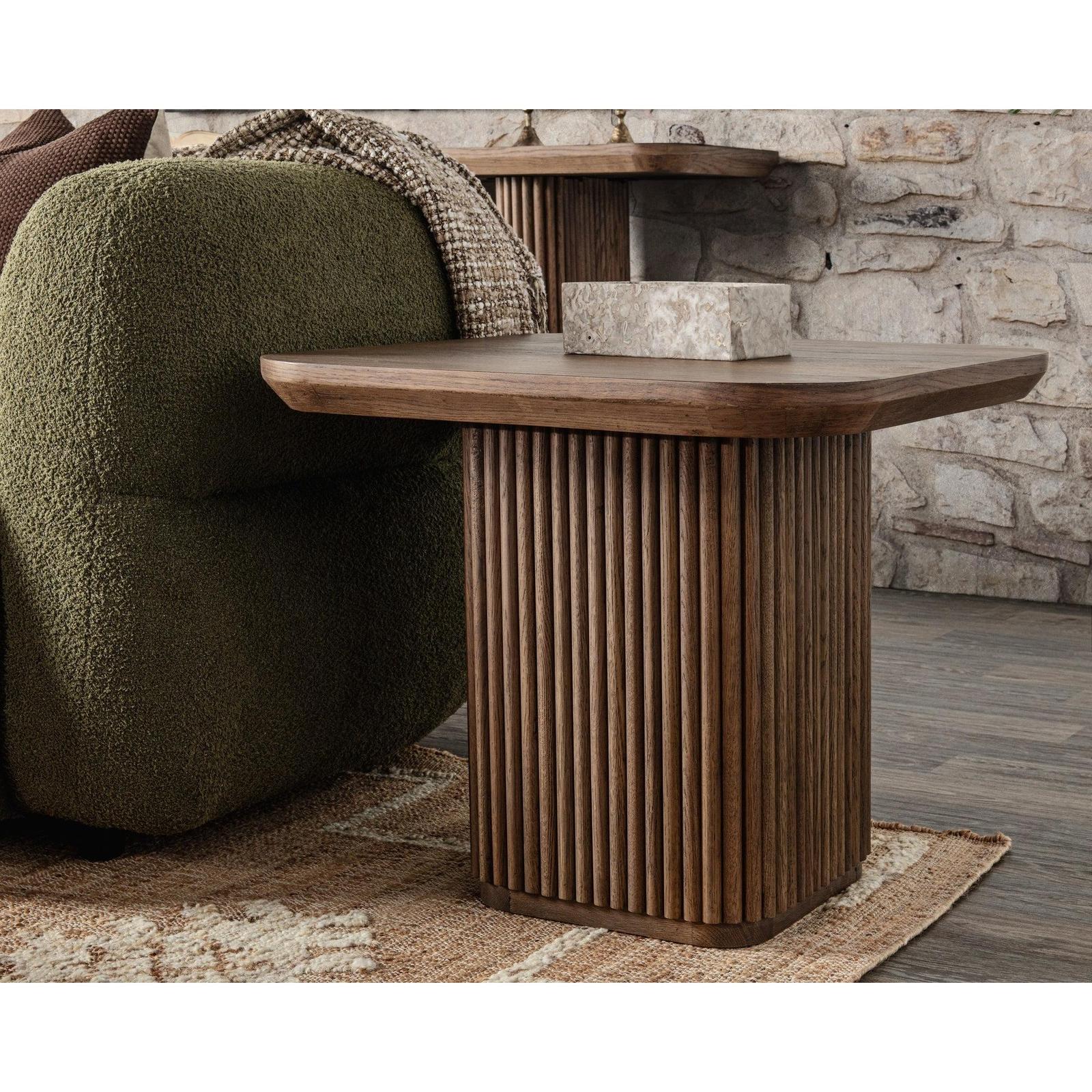 Classic Home Vander Solid Wood Square End Table