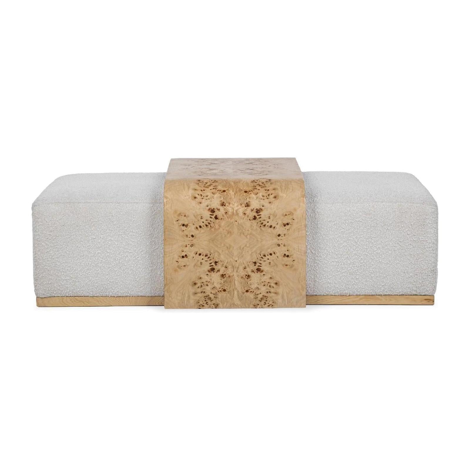 Classic Home Kenan Rectangle Ottoman Coffee Table