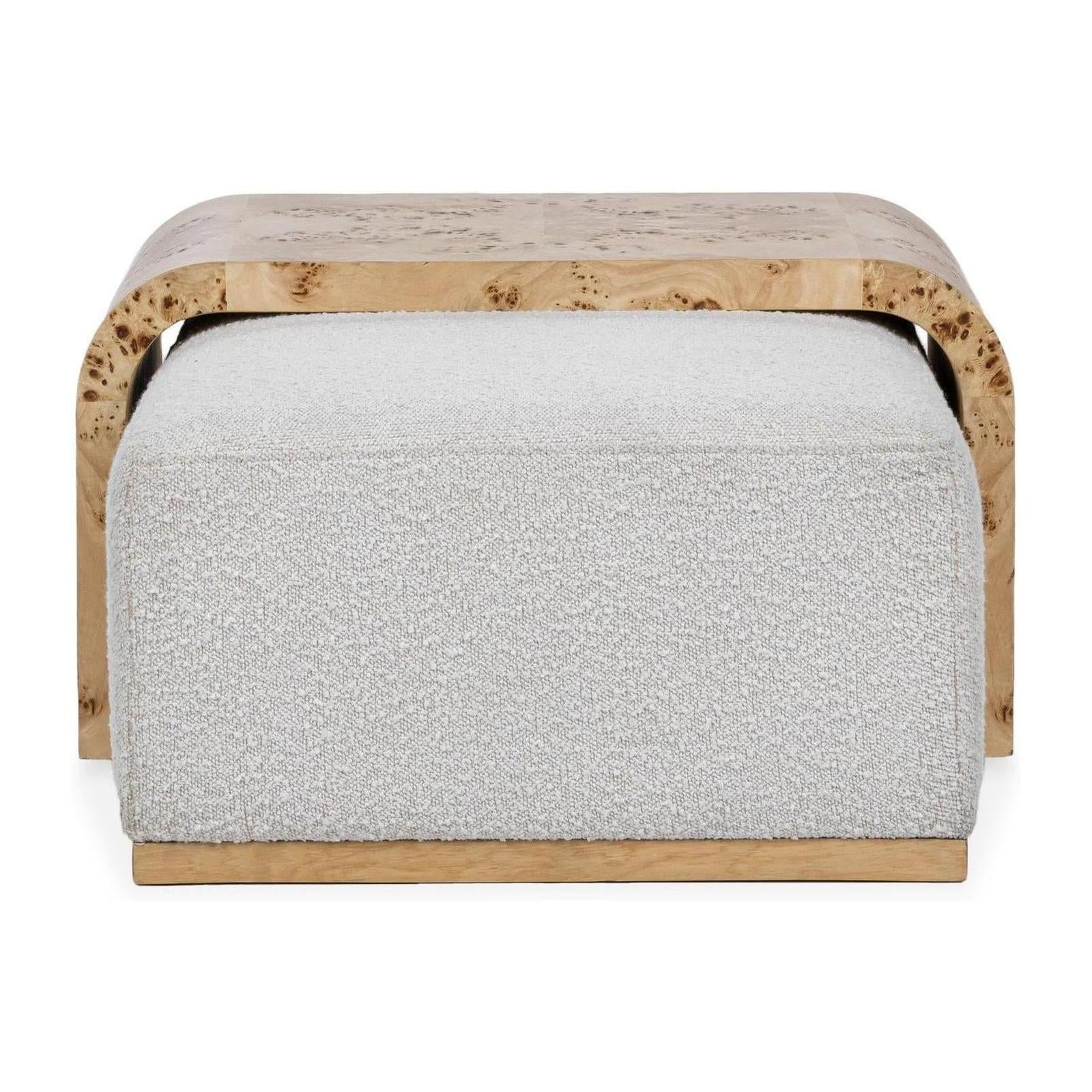 Classic Home Kenan Rectangle Ottoman Coffee Table