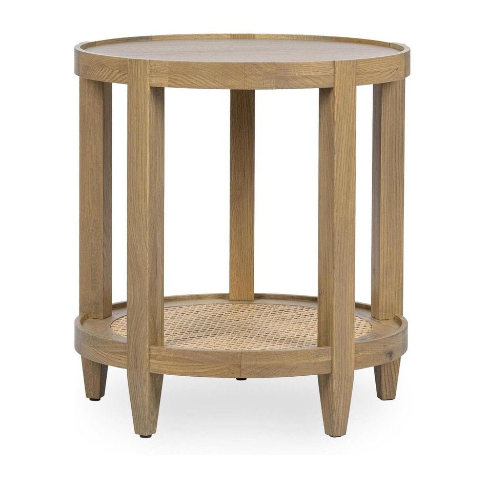 Classic Home Devin Solid Wood Round End Table
