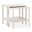 Classic Home Devin Solid Wood Nesting Accent Tables