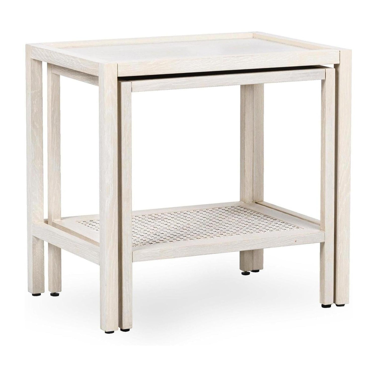 Classic Home Devin Solid Wood Nesting Accent Tables