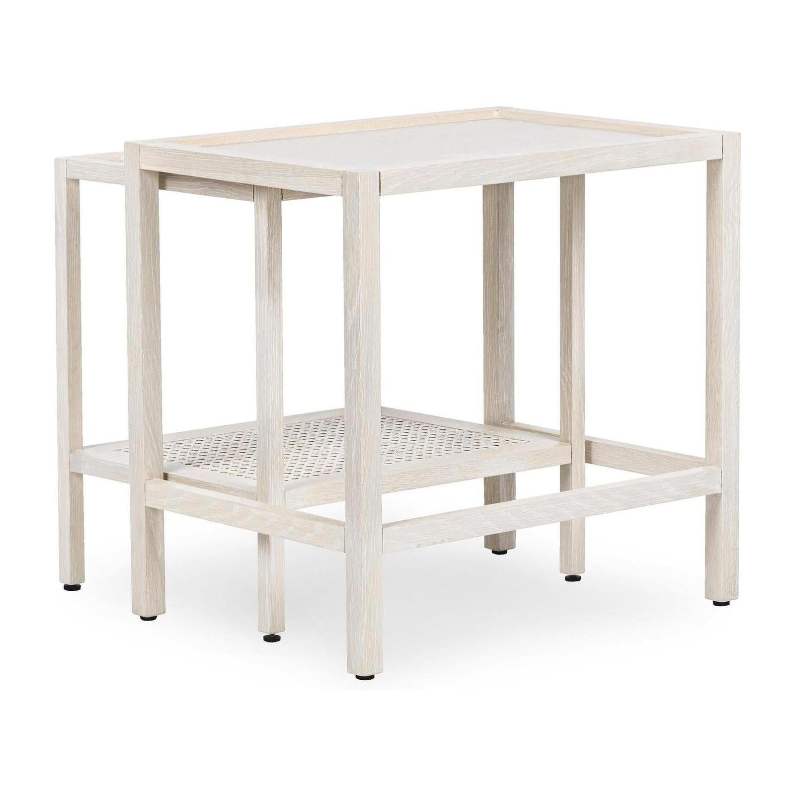 Classic Home Devin Solid Wood Nesting Accent Tables