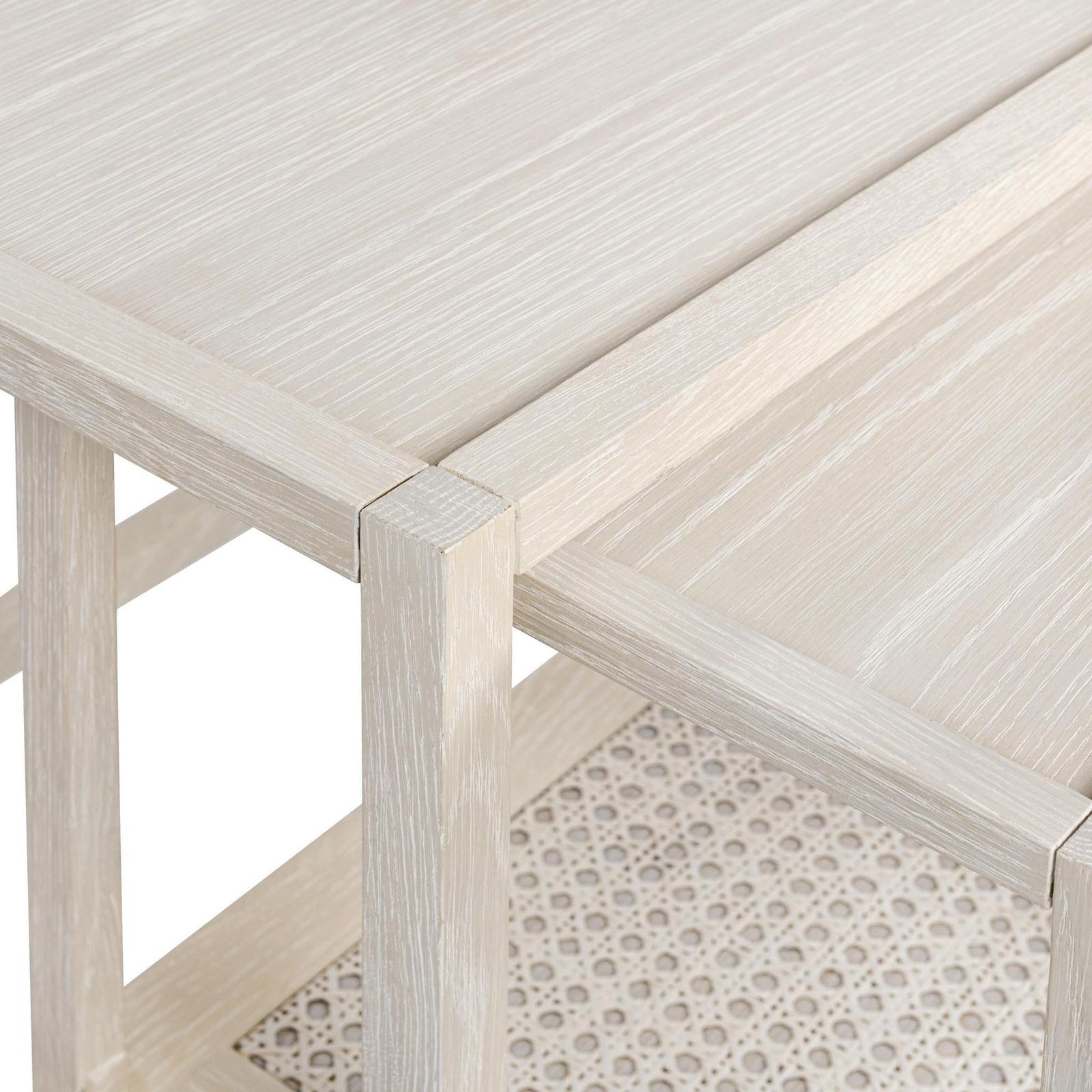 Classic Home Devin Solid Wood Nesting Accent Tables