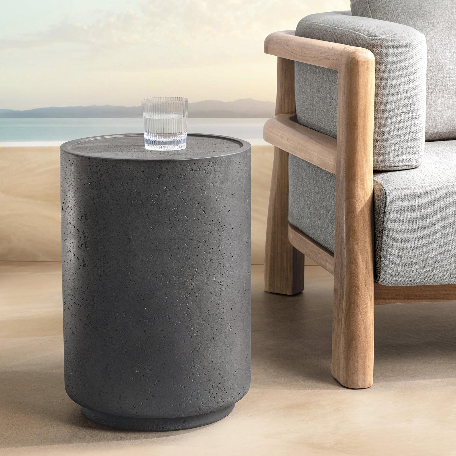 Classic Home Darsa Outdoor Round Accent Table Clearance